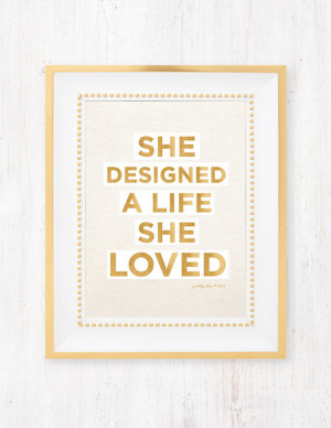 ... - Girls Art - Gold - Typography - Love Life - Goals - Inspirational