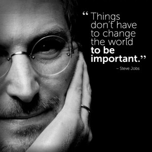 motivational #inspirational #quote by Steve Jobs