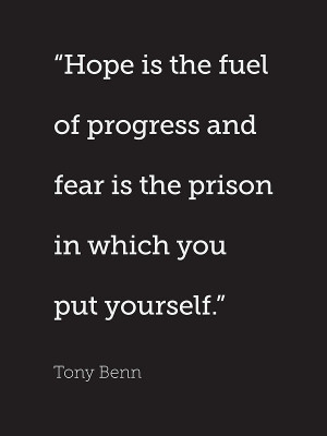 wordquirk › Portfolio › Hope is the fuel of progress...