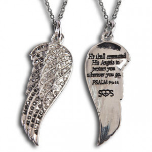 Angel Wing Inspirational Ladies Necklace