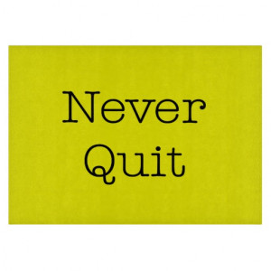 Never Quit Quotes Yellow Inspirational Quote Cutting Boards
