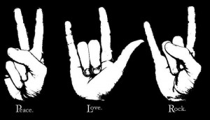 World Peace peace love rock