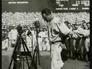 ... held lou gehrig day at yankee stadium gehrig had been diagnosed with