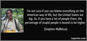 not sure if you can blame everything on the American way of life ...