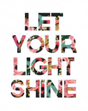 Let Your Light Shine Print by LittleLightPrints on Etsy, $9.00