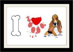 Basset Hound Vintage Movie Style Poster Canvas Print - Attack of the ...