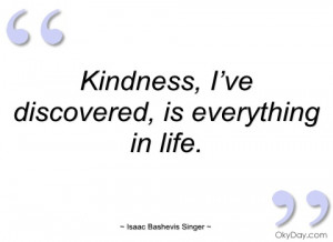 kindness isaac bashevis singer