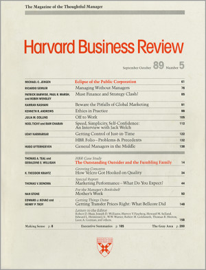 Speed, Simplicity, Self-Confidence: An Interview with Jack Welch