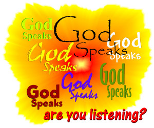 God Speaks. Are You Listening? - Free Images for Christians