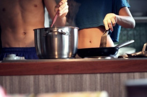 abs, boy, breakfast, cook, cooking, cooking together, couple, couples ...