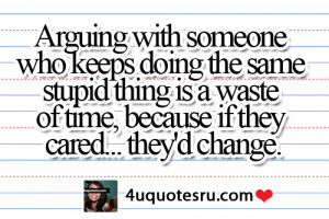 Quote: Arguing with someone