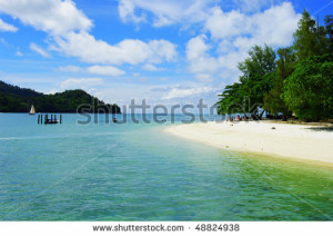 Beautiful Scene Tropical Beach Stock Photos Image
