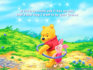 Winnie the Pooh friend quote and cartoon illustration via www.Facebook ...