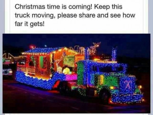 Christmas Light Truck