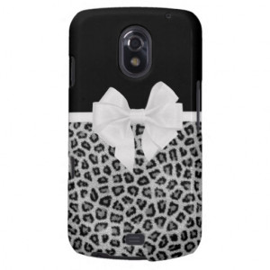 hipster_girly_black_white_animal_print_and_bow_case ...