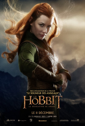 Evangeline Lilly as Tauriel in Hobbit HD Desktop Wallpapers