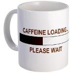 Caffeine loading .... Please wait. Funny coffee quotes.