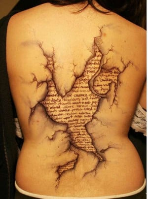 Intriguing And Eye-popping Tattoo With Strong Word Expressions