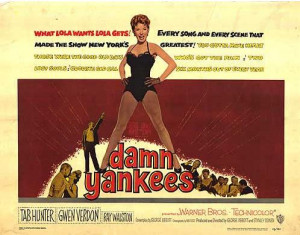 ... (The Devil) crying foul in the motion picture Damn Yankees (1958