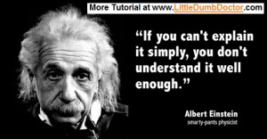 albert einstein explain simple enough to understand