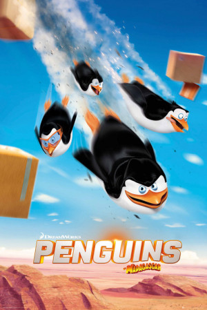 Home Penguins of Madagascar Flying Maxi Poster