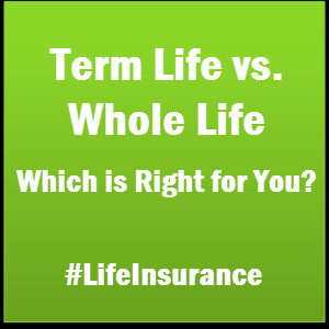 ... the age old question, “term life vs. whole life; which to choose