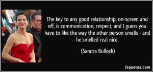 The key to any good relationship, on-screen and off, is communication ...