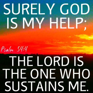 Bible Verse Quotes Surely Gos is my helper….