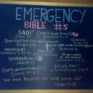 emergency bible verses