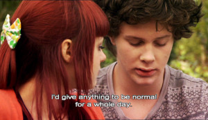 skins #skins JJ #want to be normal #i'd give anything #normal #not ...