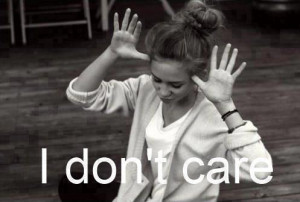 black and white, girl, i dont care, lol, quotes, text