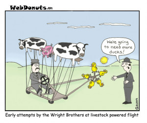 Wright Brothers Cartoon