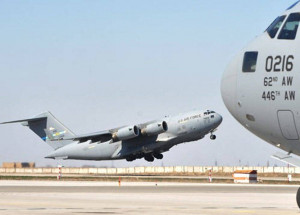 US military aircraft arrive in Liberia