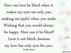 only have eyes for you.