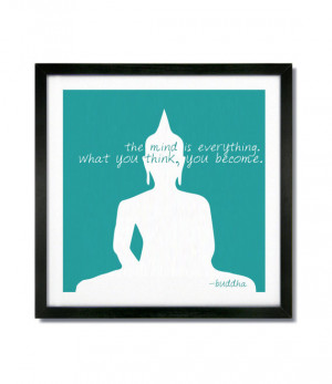 Buddha Art Print - Quote / Silhouette - Inspirational / 10x10 10 x 10 ...