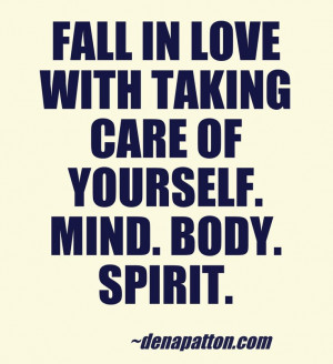 fall in love with taking care of yourself