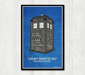 Dr Who Quote Poster 11 x 17 by UnikoIdeas on Etsy, $18.00