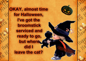 Okay, Almost Time For Halloween, I’ve Got The Broomsticks Serviced ...