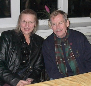 Havel with American poet, Hedwig Gorski