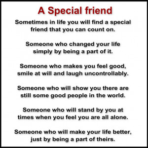 Special Friend Quotes Friend that you can count on.