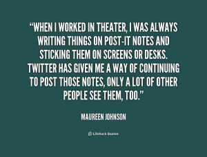 Maureen Johnson Quotes