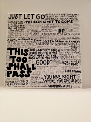 Quotes Collage. $60.00, via Etsy.