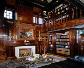New Traditional Home Home Library Home Library Old Library Old English