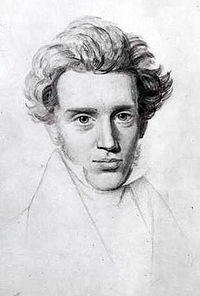 Sketch of Søren Kierkegaard by Niels Christian Kierkegaard, c. 1840