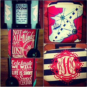 Sorority cooler by Kelsea Chironna. Girly, DIY, sisters, craft, quotes ...