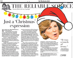 December 22 Washington Post article : “Breaking news: Nina Totenberg ...