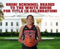 Louisville's Shoni Schimmel was at the White House! More