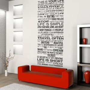 ... Quote Wall / Car Decal Sticker Highest Quality BIG or SMALL