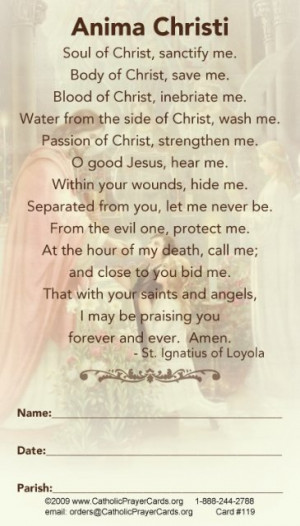 First Communion Prayer Card