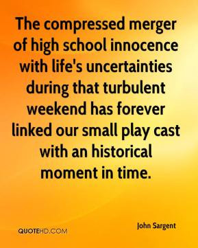 John Sargent - The compressed merger of high school innocence with ...